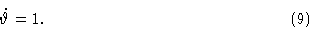 \begin{displaymath}\dot\vartheta&=1 .\cr\eqno{(9)}\end{displaymath}